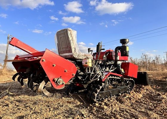 Tractor pequeño de rastro de goma Tractor multifuncional de campo de arroz Tractor mini de 25 CV