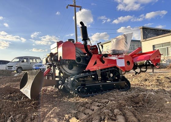 Tractor pequeño de rastro de goma Tractor multifuncional de campo de arroz Tractor mini de 25 CV