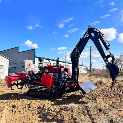 Tractor de jardín de 35 HP Mini Crawler HYCT-25D con dozer delantero