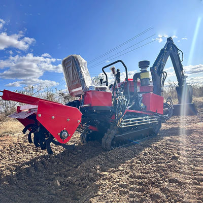 Tractor de jardín de 35 HP Mini Crawler HYCT-25D con dozer delantero