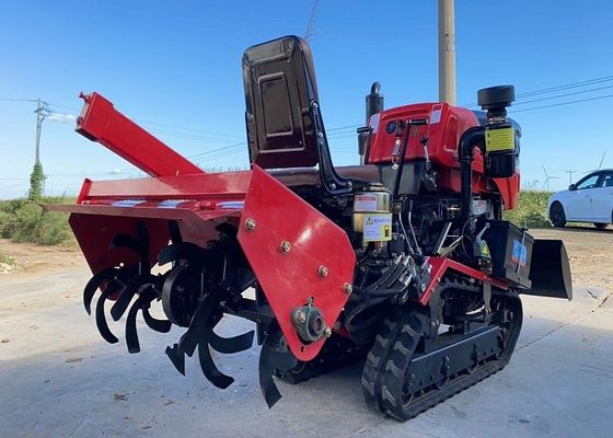 Motor diesel de 35 caballos de fuerza Mini Tractor Crawler Caminante Paddy Rubber Tractor Crawler Con Tiller