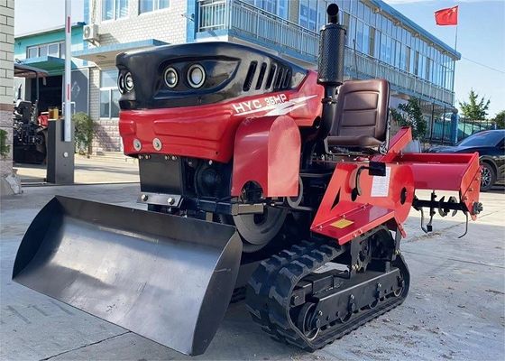 Motor diesel de 35 caballos de fuerza Mini Tractor Crawler Caminante Paddy Rubber Tractor Crawler Con Tiller