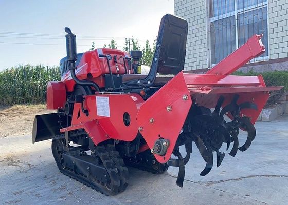 Motor diesel de 35 caballos de fuerza Mini Tractor Crawler Caminante Paddy Rubber Tractor Crawler Con Tiller