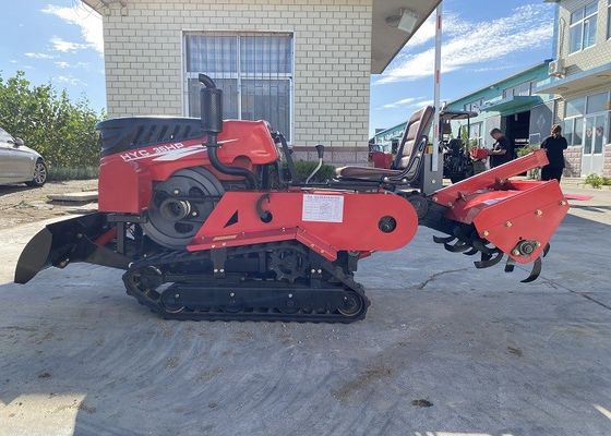 Motor diesel de 35 caballos de fuerza Mini Tractor Crawler Caminante Paddy Rubber Tractor Crawler Con Tiller