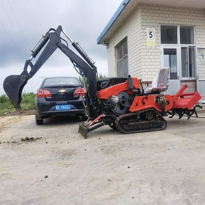 Fábrica de venta al por mayor Tractor pequeño con excavadora Granja Motor diesel 35hp Mini Tractor de rastreo