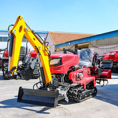 Conducción de todo el equipo de pista Rototiller 25HP 35HP cultivador Tiller Mini Agricultura Tractor Crawler