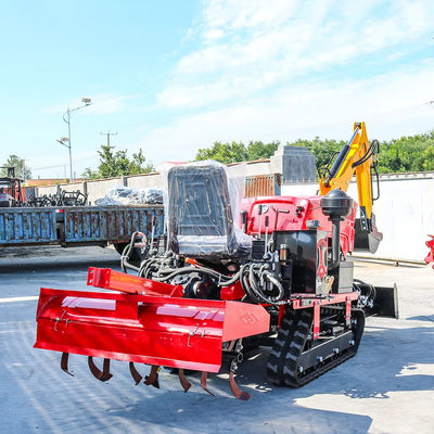 Conducción de todo el equipo de pista Rototiller 25HP 35HP cultivador Tiller Mini Agricultura Tractor Crawler