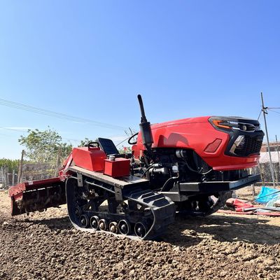 Equipo de cultivo de tractor de arrastrador compacto multifunción con cargador y retroexcavadora