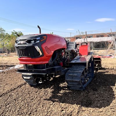 Equipo de cultivo de tractor de arrastrador compacto multifunción con cargador y retroexcavadora