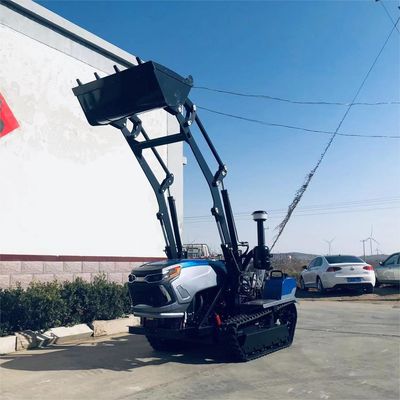 Tractores de trayectoria para jardineros de 50 CV 60 CV Tractor para granjas pequeñas con cargador