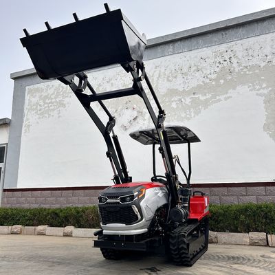 Tractores de trayectoria para jardineros de 50 CV 60 CV Tractor para granjas pequeñas con cargador