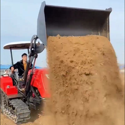 Maquinaria pesada de cultivo Tractor compacto de 80 CV con cargador