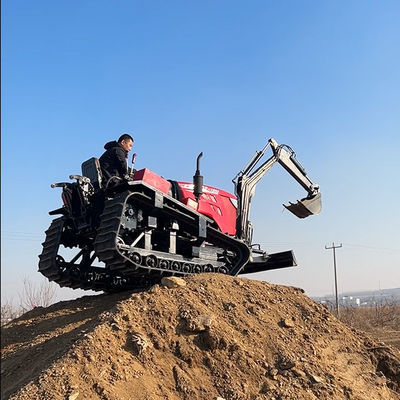 Motor de 80 CV Tractores pequeños para la agricultura con excavadora