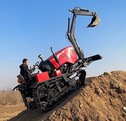 Agricultura de huertos y jardines Tractor con motor diesel con cortadora de césped Excavadora Máquinas agrícolas