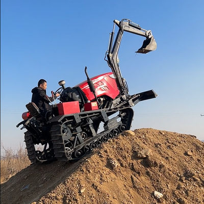 Mini tractor de rastreo agrícola Tractor compacto multifunción de 80 HP