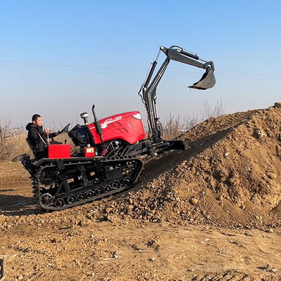 Mini tractor de rastreo agrícola Tractor compacto multifunción de 80 HP