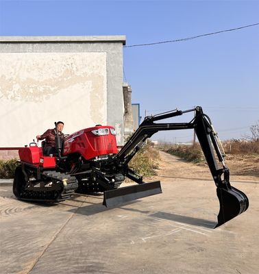 Tractor de rastreo agrícola de 80 CV Mini excavadora Equipo de tractor