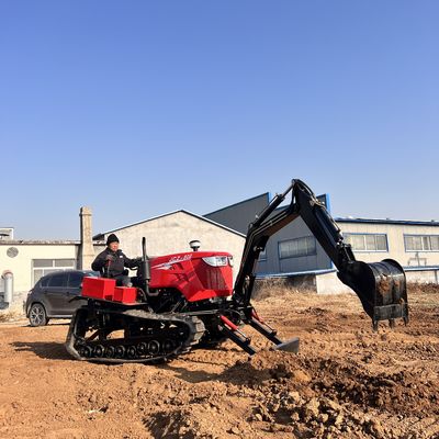 Tractor de rastreo agrícola de 80 CV Mini excavadora Equipo de tractor