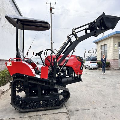 50hp pequeño cultivador rotativo Mini Crawler cortador de césped para huerto cultivador de tala rotativo