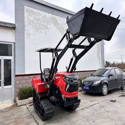 50hp pequeño cultivador rotativo Mini Crawler cortador de césped para huerto cultivador de tala rotativo