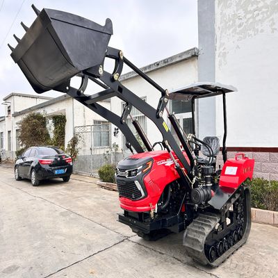 Tractor de rastreo de caucho de mini diesel agrícola multifunción con accesorios gratuitos