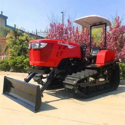 OEM ODM Tractor de rastreo de 120 HP Paddy Field Mini Tractor de rastreo con arado de recolección rotativo