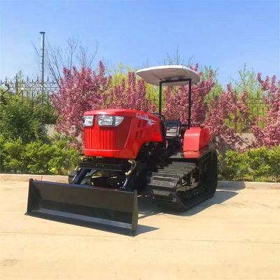 Tractor de tierra de 120 CV Tractor de caucho de pista de tierra de caucho con triturador rotativo