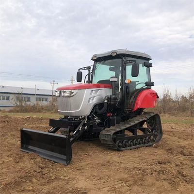 Tractor de cabina cerrada de 120 CV Equipo agrícola Mini tractor de rastreo con motor diesel