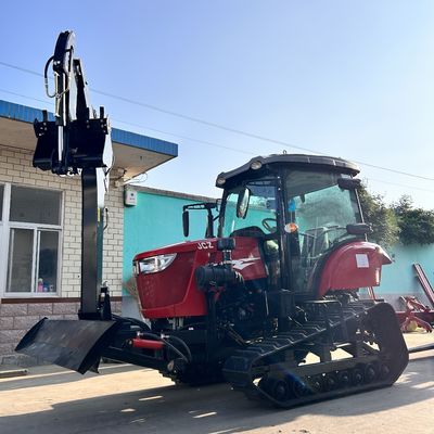 Tractor de cabina cerrada de 120 CV Equipo agrícola Mini tractor de rastreo con motor diesel