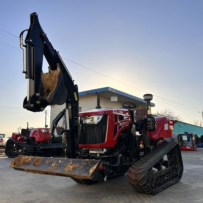 Agricultura Pequeños tractores de tracción a cuatro ruedas de 120 CV con excavadora