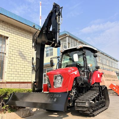 Equipo de granja de tractor crawler compacto de 120 CV con cabina y aire acondicionado