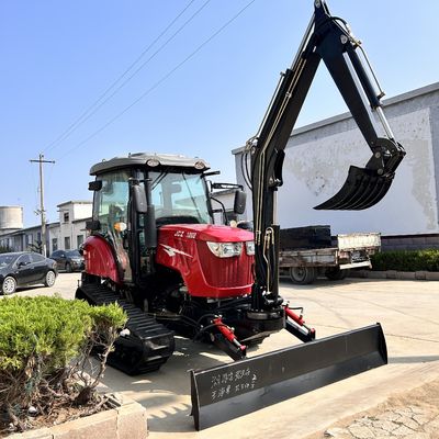 Equipo de granja de tractor crawler compacto de 120 CV con cabina y aire acondicionado
