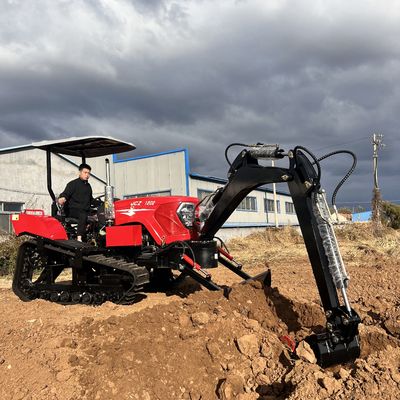 Agricultura Pequeños tractores de tracción a cuatro ruedas de 120 CV con excavadora