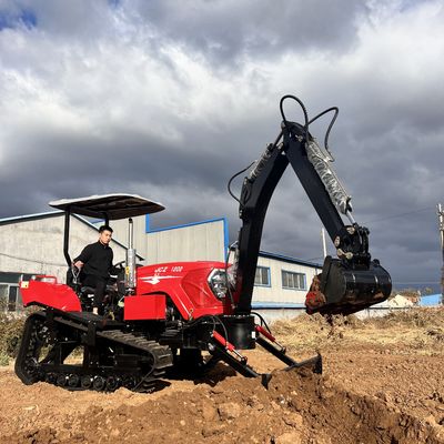 Agricultura Pequeños tractores de tracción a cuatro ruedas de 120 CV con excavadora