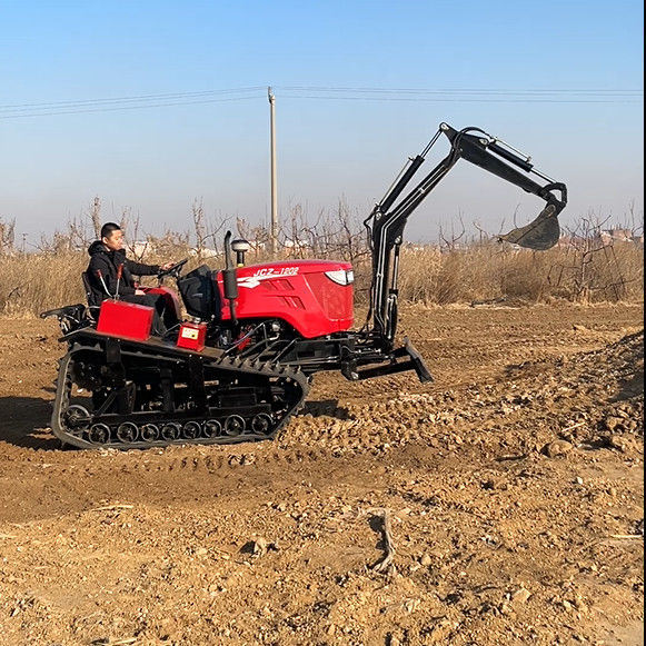Nuevo cultivador de 80 hp que elimina la maleza y el bulldozer Mini tractor de pista para la labranza rotativa