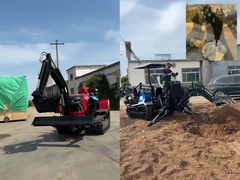 Tractor de 50 CV con excavadora